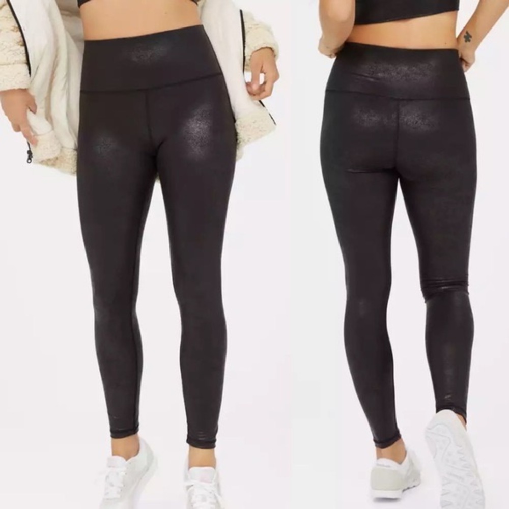 AERIE HIGH WAISTED OFFLINE CRACKLE LEGGINGS “LONG”
